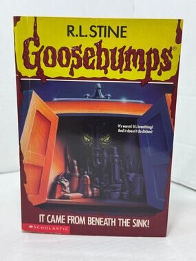 1st Edition (1995) Goosebumps It came from beneath the sink #30 R.L. Stine VTG